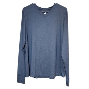 Elegant Blue Long Sleeve Top